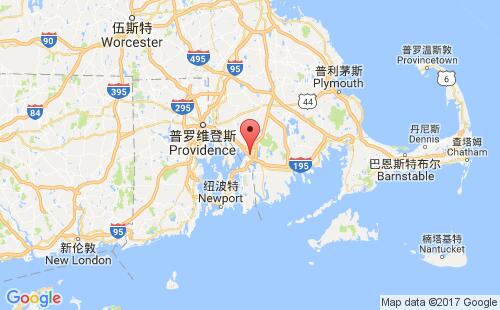 福爾里弗港口地圖